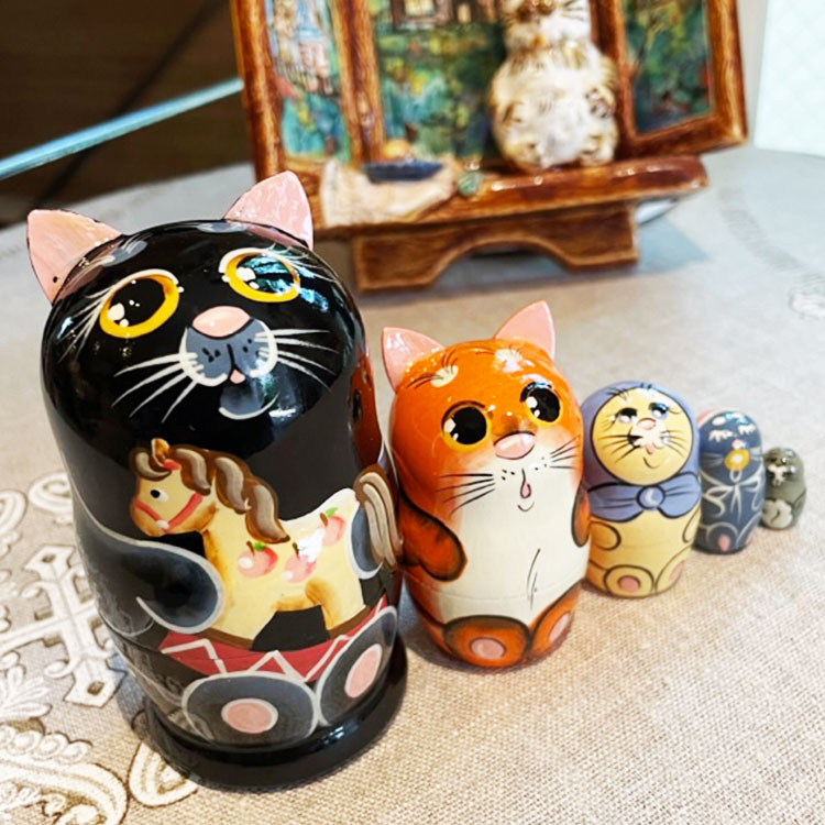 ロシア雑貨店マリンカ / 限定入荷 猫マトリョーシカ